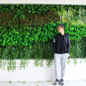 New design customized artificial plant green wall with foliage